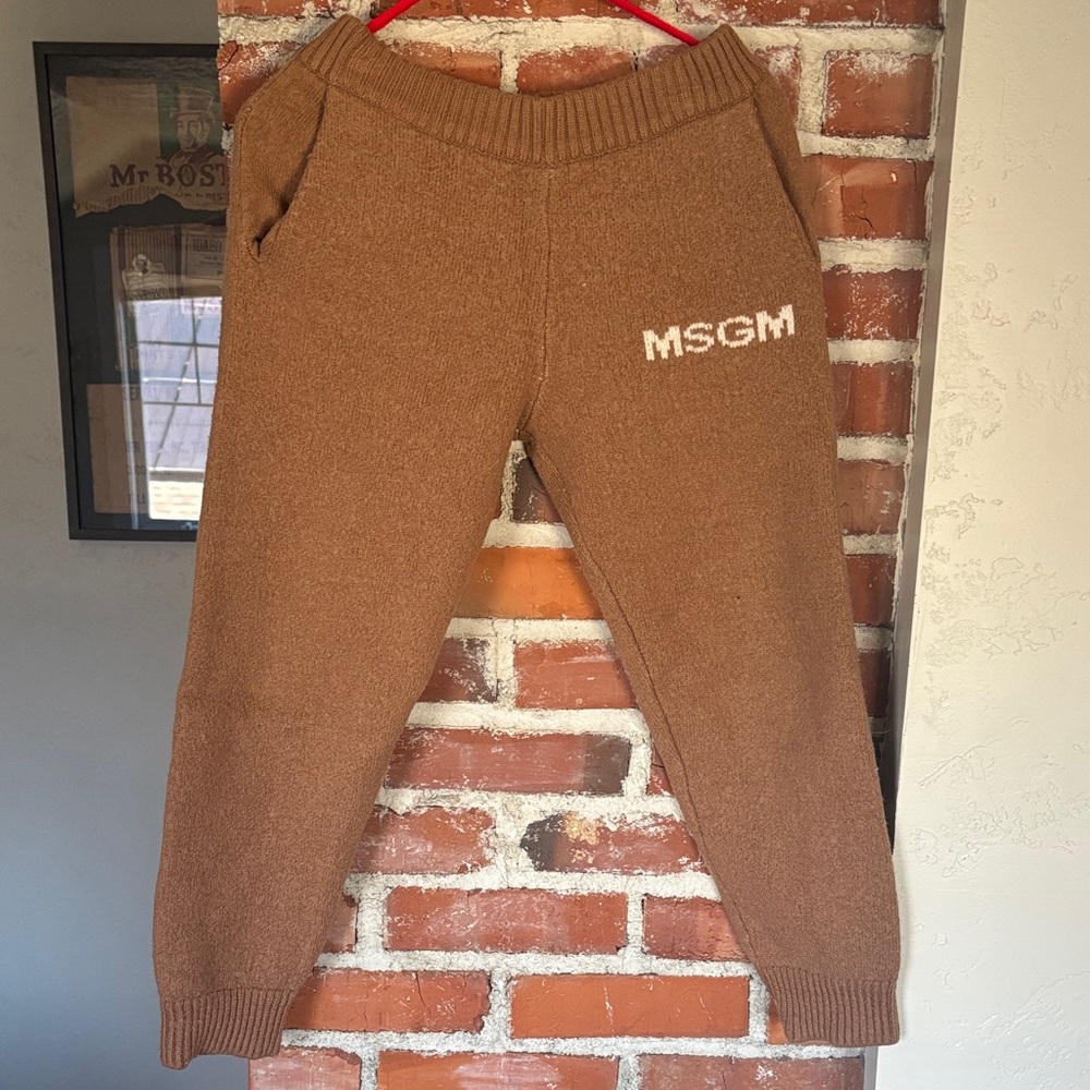 MSGM Wool Blend Pants